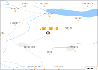 map of Yablonka