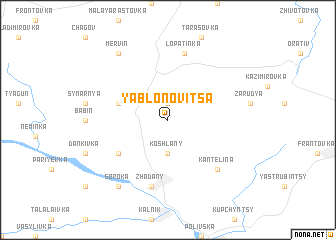 map of Yablonovitsa