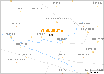 map of Yablonoye