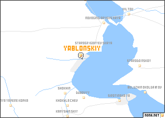 map of Yablonskiy