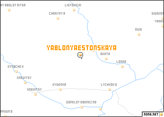 map of Yablonya Estonskaya