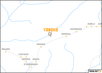 map of Yaboko