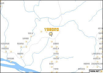 map of Yaboro