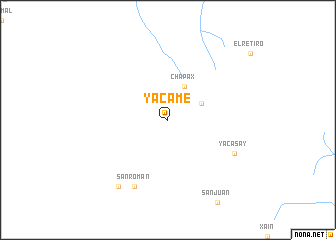 map of Yacame