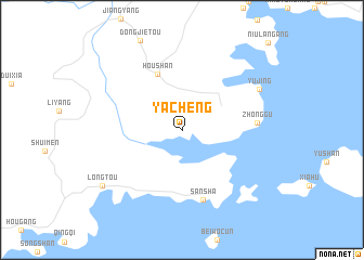 map of Yacheng