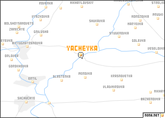 map of Yacheyka