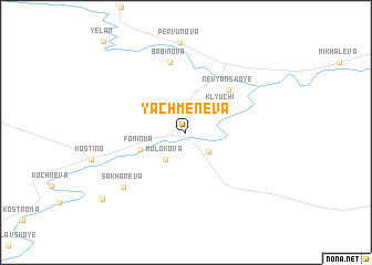map of Yachmeneva