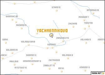 map of Yachmennikovo