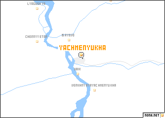map of Yachmenyukha