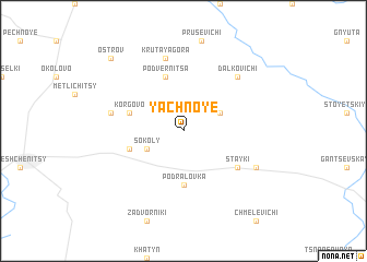 map of Yachnoye