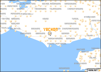 map of Ya-ch\