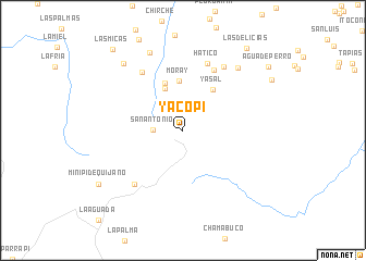 map of Yacopí