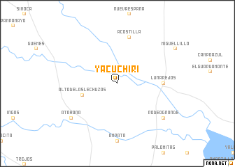 map of Yacuchirí