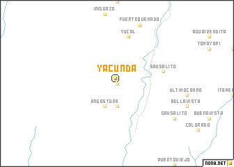 map of Yacunda