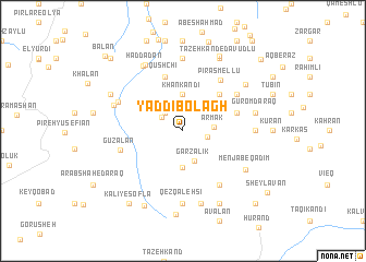 map of Yaddī Bolāgh