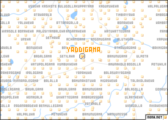 map of Yaddigama