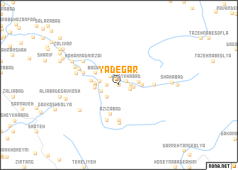 map of Yādegār