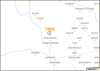 map of Yadé