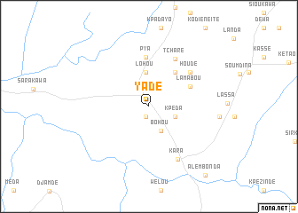 map of Yadé