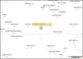 map of Yadkinville