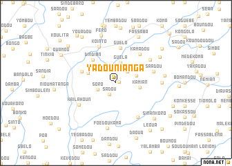 map of Yadounianga