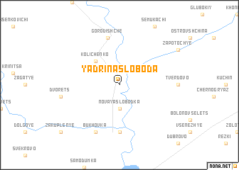 map of Yadrina Sloboda