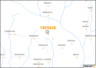 map of Yaeseke