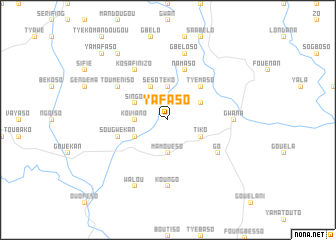 map of Yafaso