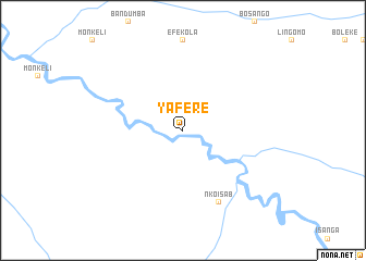 map of Yafere