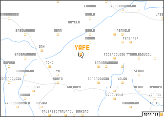 map of Yafé