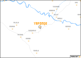 map of Yafonge
