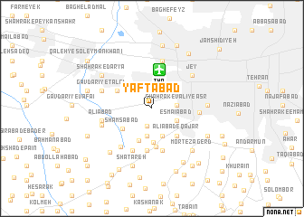 map of Yāftābād