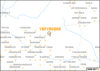 map of Yafyakaha
