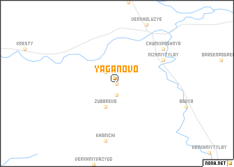 map of Yaganovo