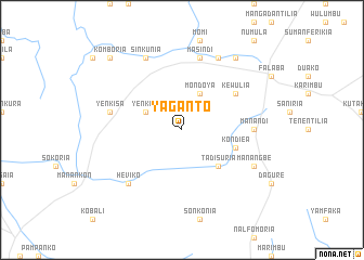 map of Yaganto