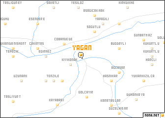 map of Yağan