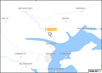 map of Yagan