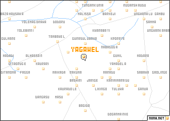 map of Yagawel