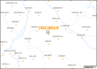 map of Yağcıbedir
