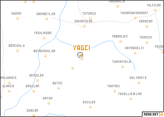 map of Yağcı