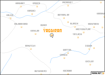 map of Yağdıran