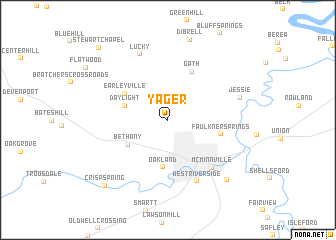 map of Yager