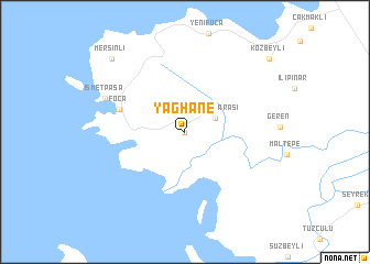 map of Yağhane