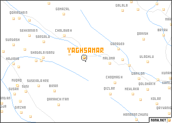 map of Yāghsamar