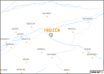 map of Yağızca