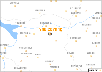 map of Yağızoymak