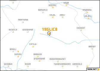 map of Yağlıca