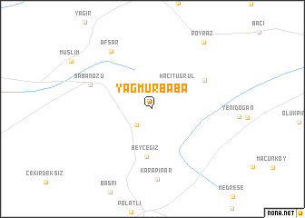 map of Yağmurbaba