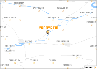 map of Yagnyatin