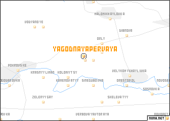 map of Yagodnaya Pervaya